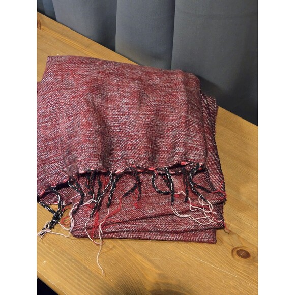 Zig Zag Asian Collection Shawl Wrap Scarf, Artisan-Made In Nepal, NWOT - Picture 3 of 7